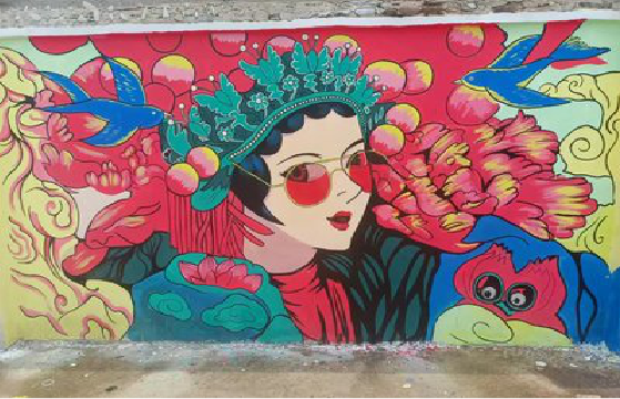 临武墙体彩绘-网红墙