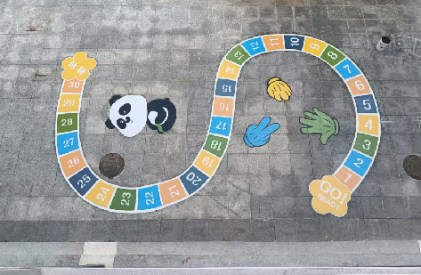 临武地面游戏彩绘