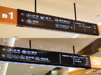 临武如何通过商场标识牌引导客流分布？