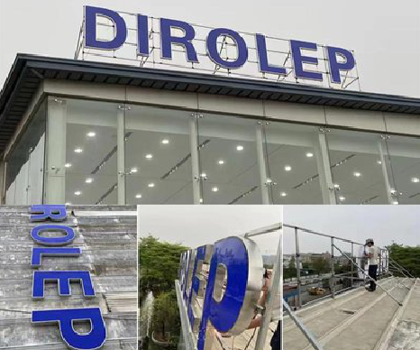 临武楼顶发光字安装的注意事项。